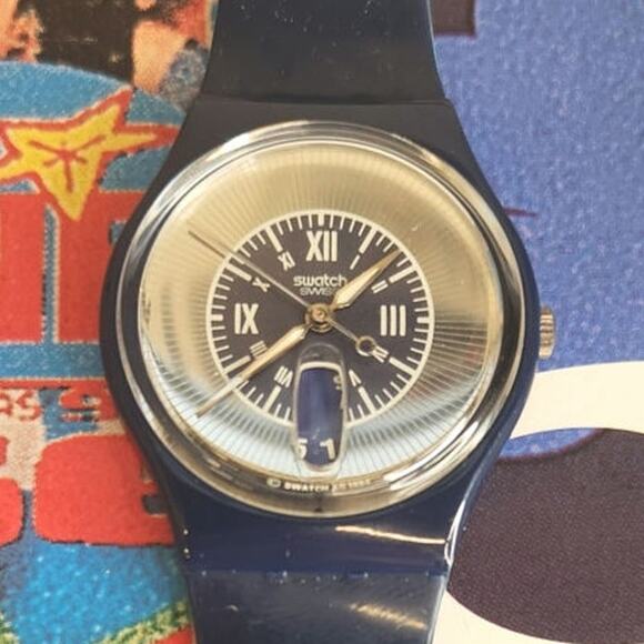 Swatch watch BLAUER GN707 1995 Standard Gents New old stock - Picture 8 of 8